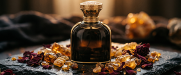 Gissah Imperial Valley perfume bottle on dark stone — RareScents review